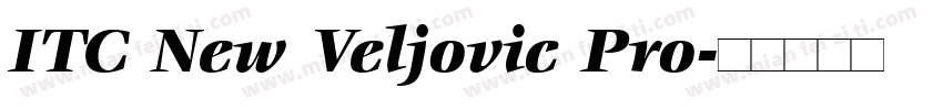 ITC New Veljovic Pro字体转换
